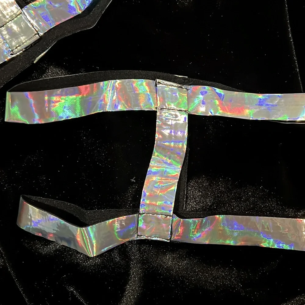 New. Holographic harness leg garters - Picture 5 of 6